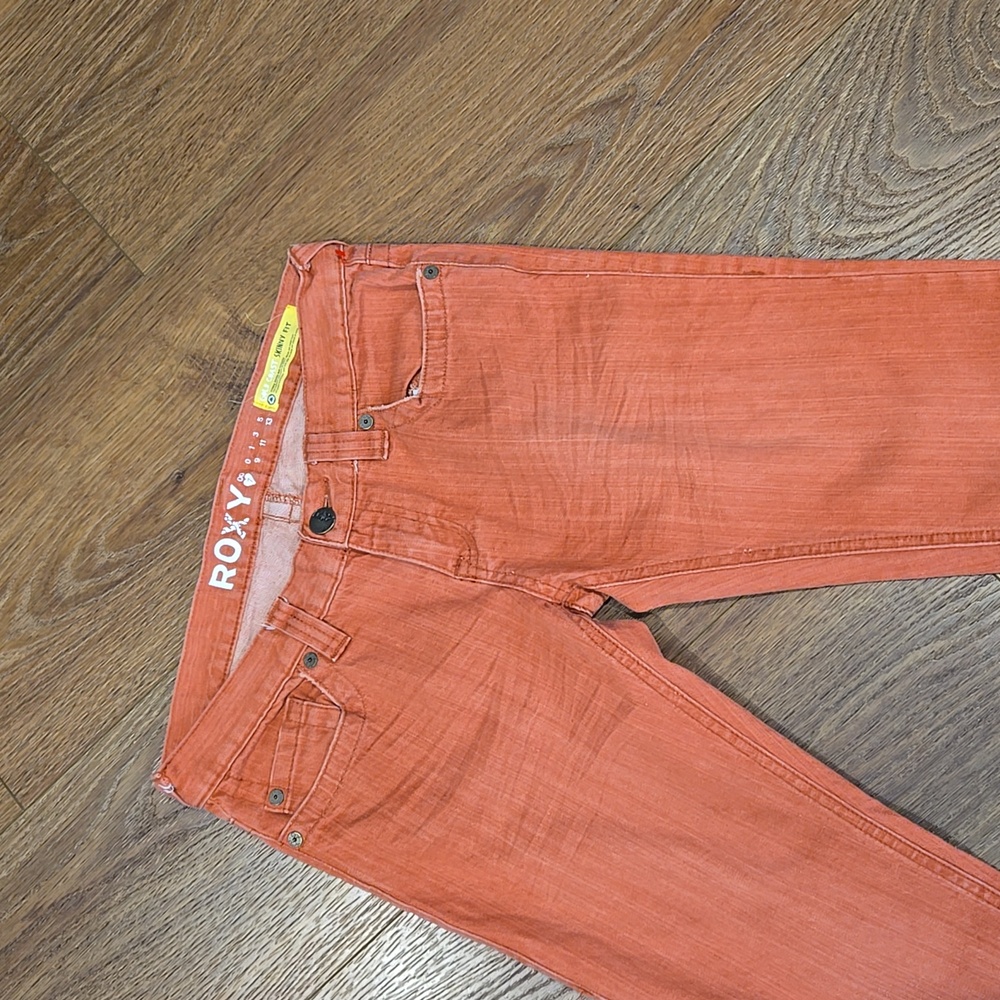 ROXY GOLD COAST SKINNY FIT ORANGE JEANS.   #6868